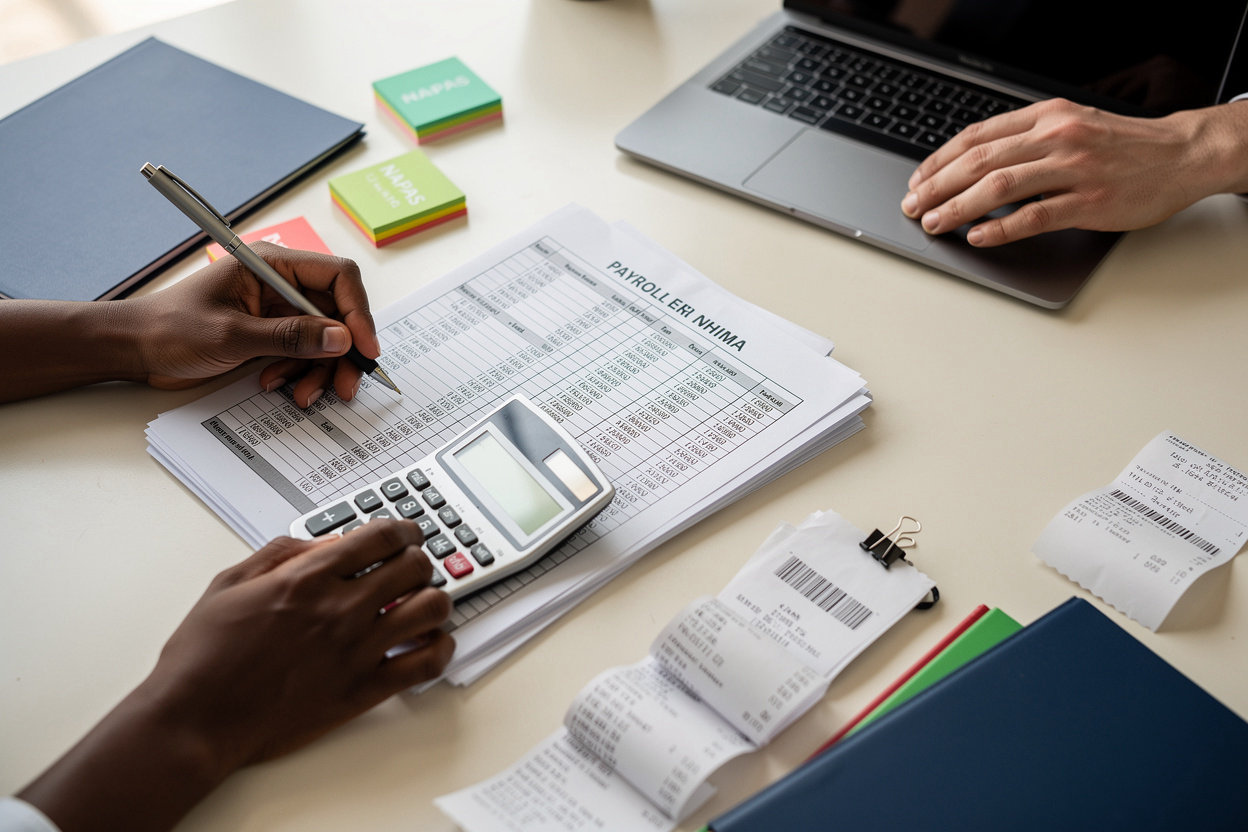Keembigg Payroll System - SME business owner managing payroll challenges and compliance for Zambian businesses